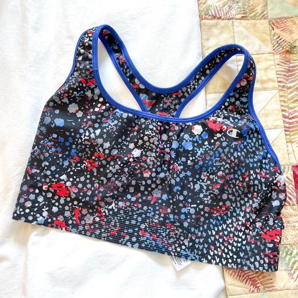 Champion Intimates & Sleepwear Champion Racerback Paint Splatter Sports Bra Size Xl Casual